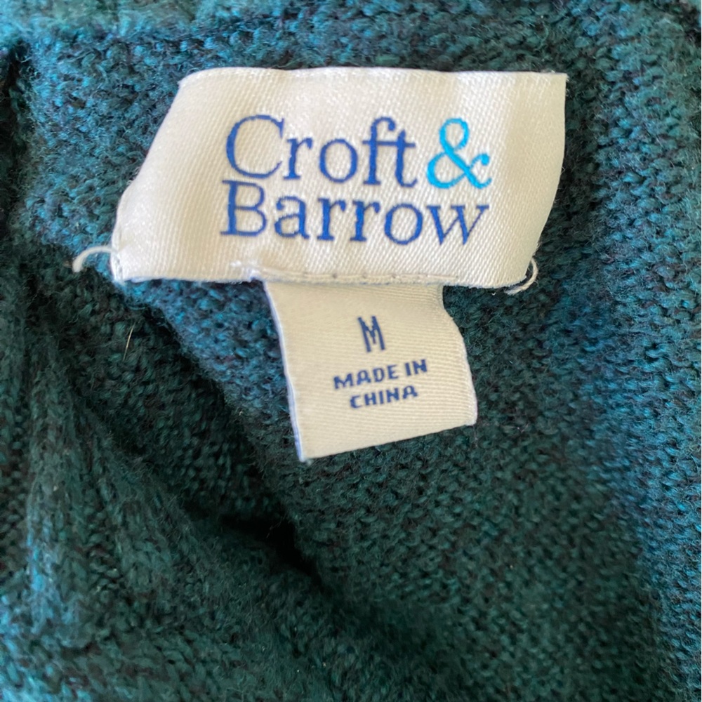 Croft & Barrow Quarter-Zip Lightweight Sweater-Size M - Picture 4 of 4